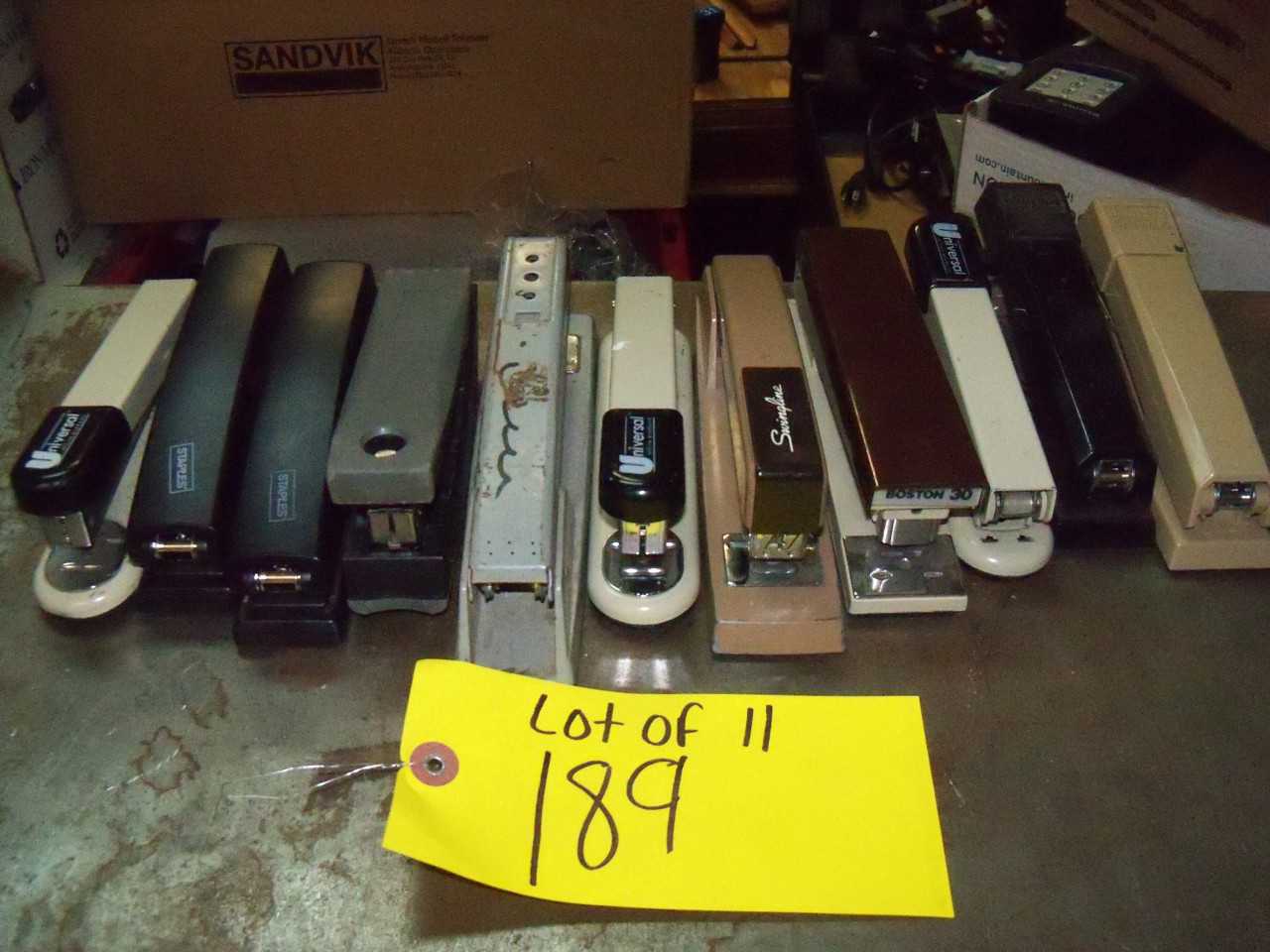 Lot off 11 staplers - MACHINE TOOLING