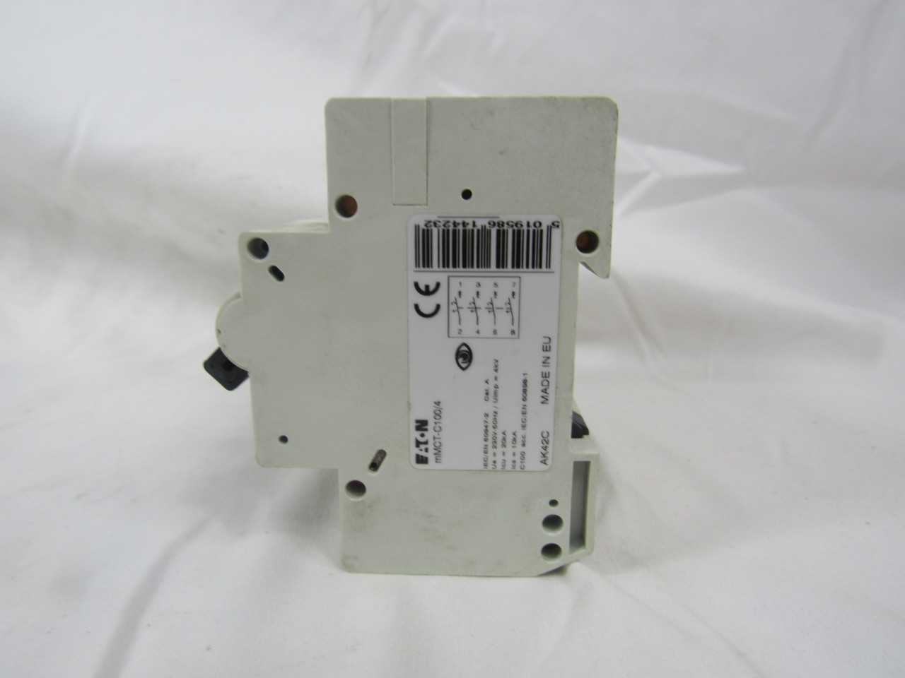 (3) Eaton mMCT-C100/4 Plug In 4P 100A 120/240VAC 50/60Hz - INDUSTRIAL PARTS