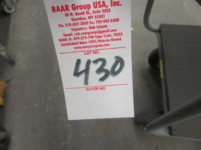 Aluminum Cart on Wheels - MISCELLANEOUS