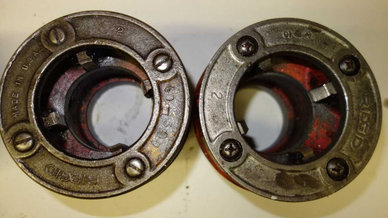 LOT OF 2 RIDGID 2 IN DIE HEADS - ELECTRIC POWER TOOLS