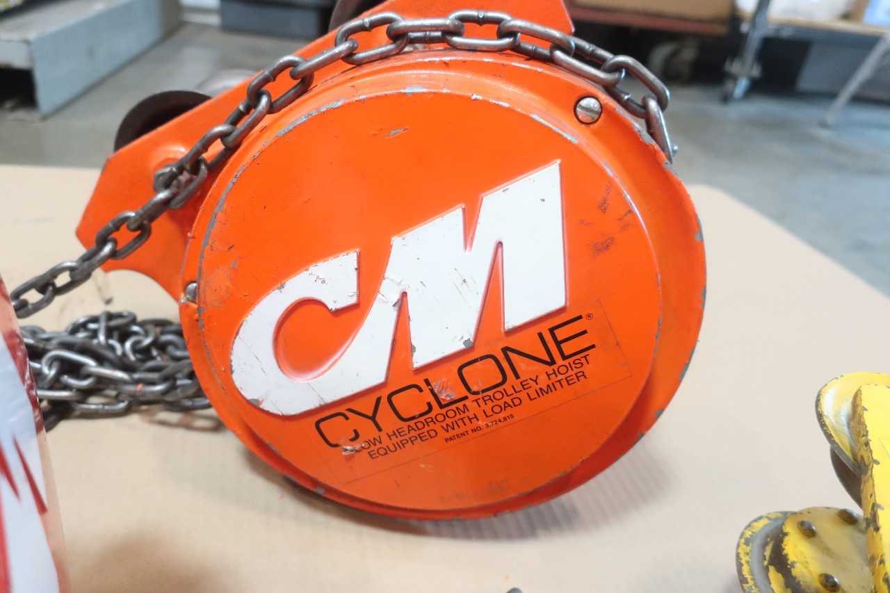 ASSORTED TROLLEY HOISTS - CYCLONE BUDCIT - LIFTING EQUIPMENT