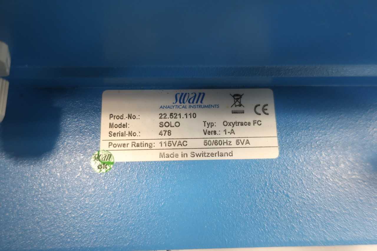 SWAN 22.521.110 SOLO OXYTRACE FC ANALYZER 115V-AC - ANALYZER