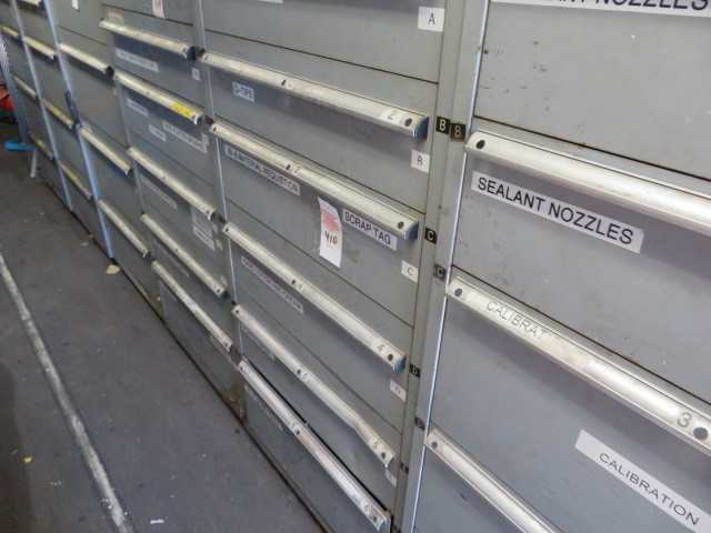 6- Drawer Cabinet and Contents, Lista - MISCELLANEOUS