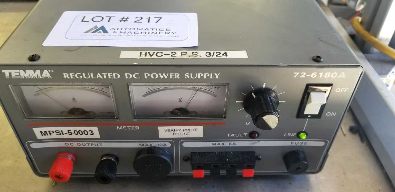Tenma Regulated DC Power Supply - METAL INSPECTION EQUIPMENT Tenma Regulated DC Power Supply - METAL INSPECTION EQUIPMENT