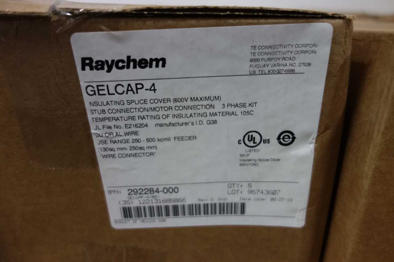 LOT OF 12 RAYCHEM GELCAP-4 INSULATING SPLICE COVER STUB CONNECTION KITS - ELECTRICAL COMPONENTS