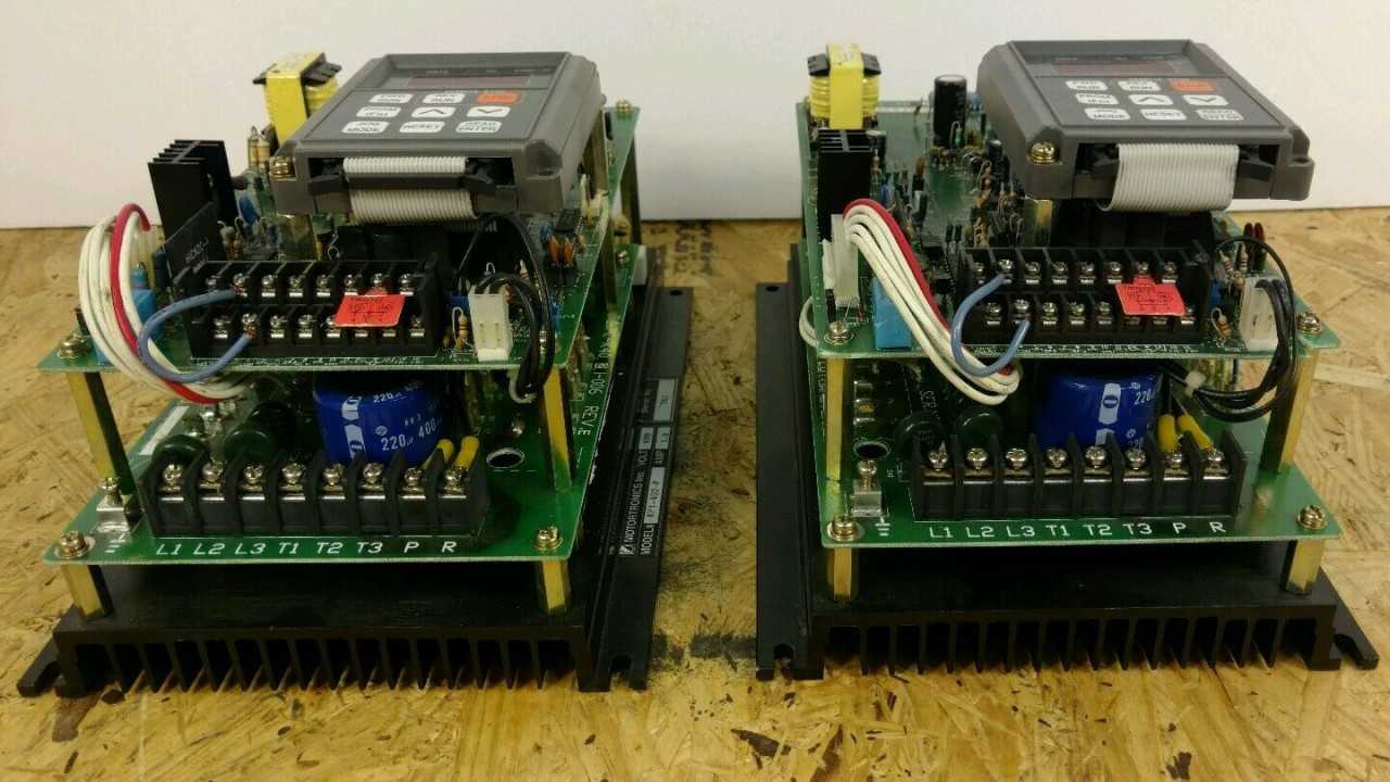 Set of 2 Motortronics KP1-402-P Drive 400V 3.8 Amp - Used - Bench Tested - MOTOR DRIVES