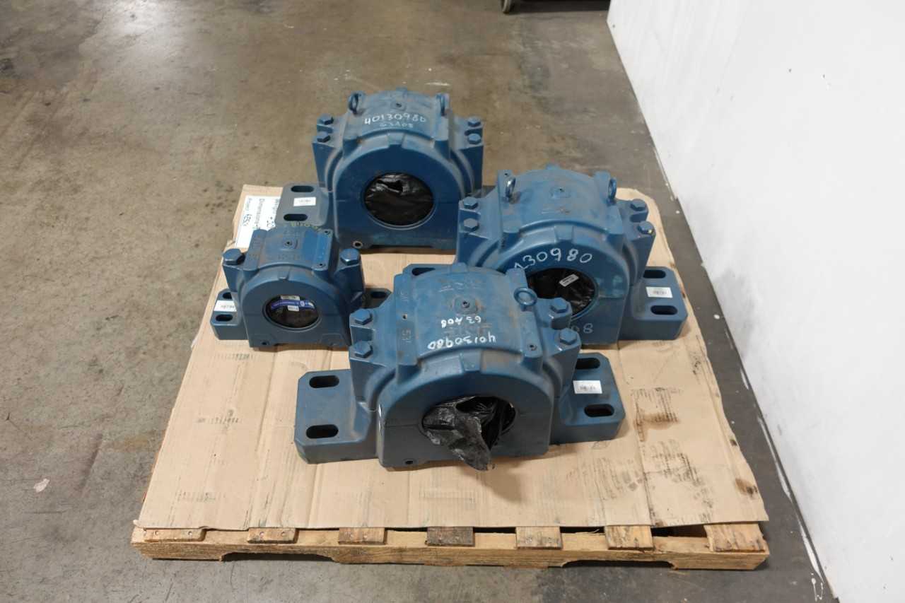 LOT OF 4 SKF SPLIT CASE PILLOW BLOCK BEARING HOUSINGS - BEARINGS