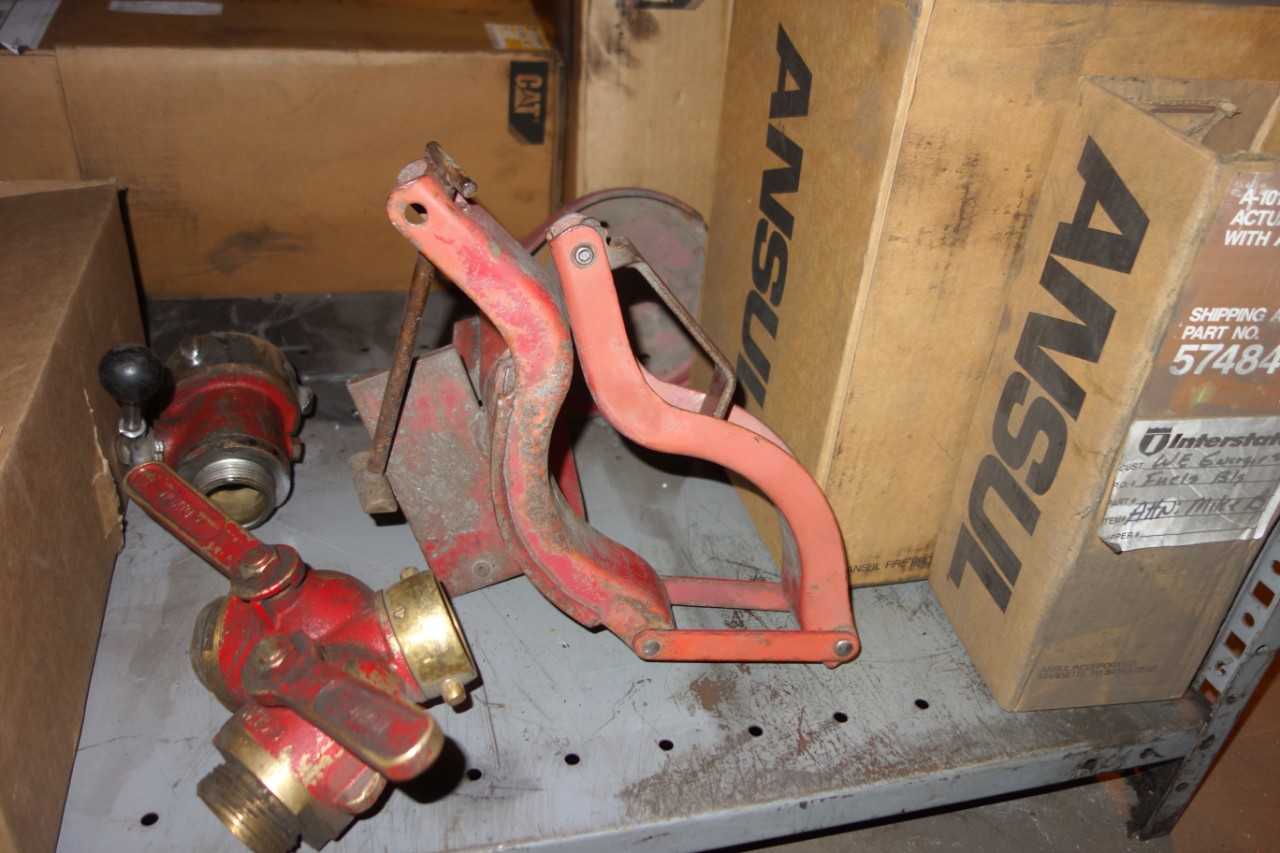 CONTENTS OF SHELVING, FIRE SAFETY SUPPLIES - SAFETY EQUIPMENT