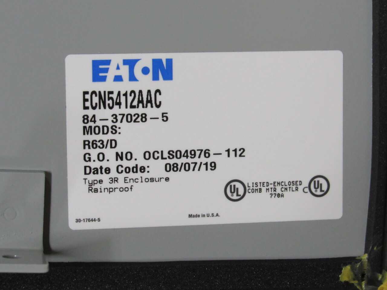 Eaton ECN Enclosure - ELECTRICAL COMPONENTS