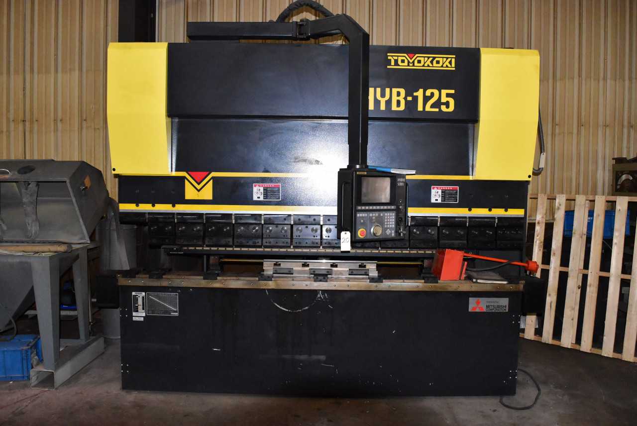 Mitsubishi Toyokoki HYB-125 Press Brake (2007) Mfg # 7004735, 125-Ton, stroke length 200mm, table length 3000 mm,gap depth 410mm, - PRESSES