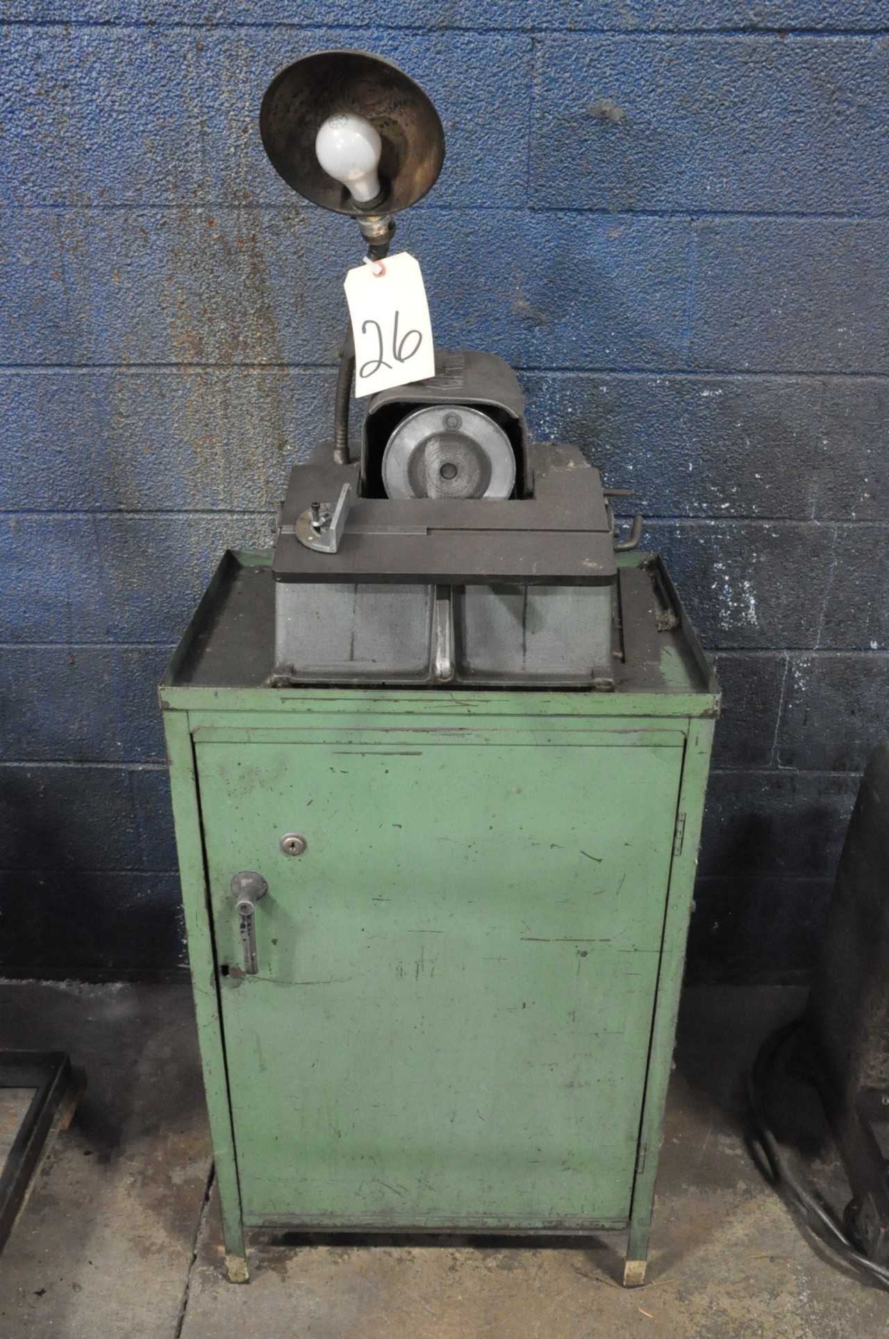 Cold Grind Single Lip Diamond Tool Grinder  Work Light Cabinet Base - GRINDING MACHINES
