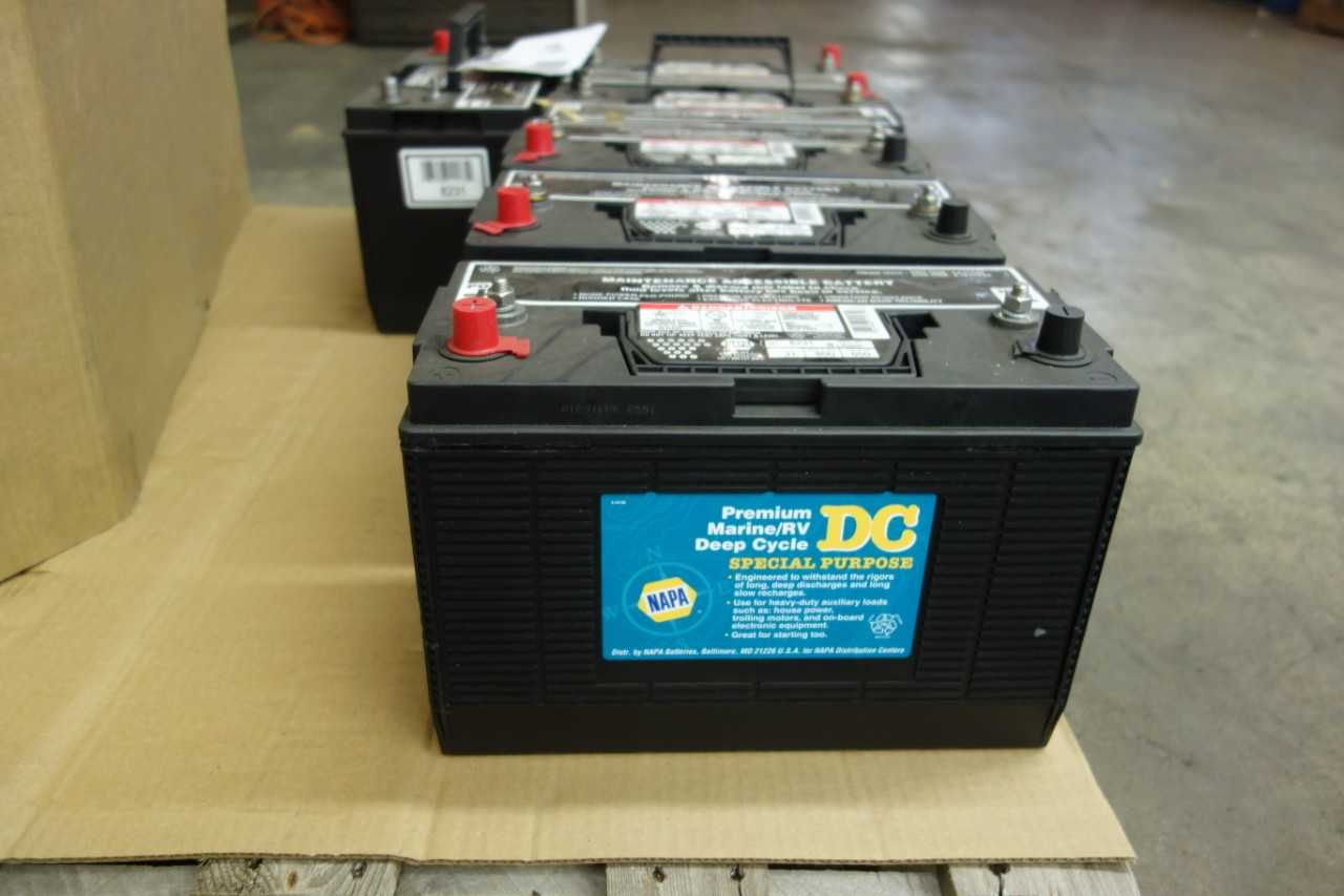 LOT OF 6 NAPA 8231 PREMIUM MARINE/RV DEEP CYCLE BATTERIES