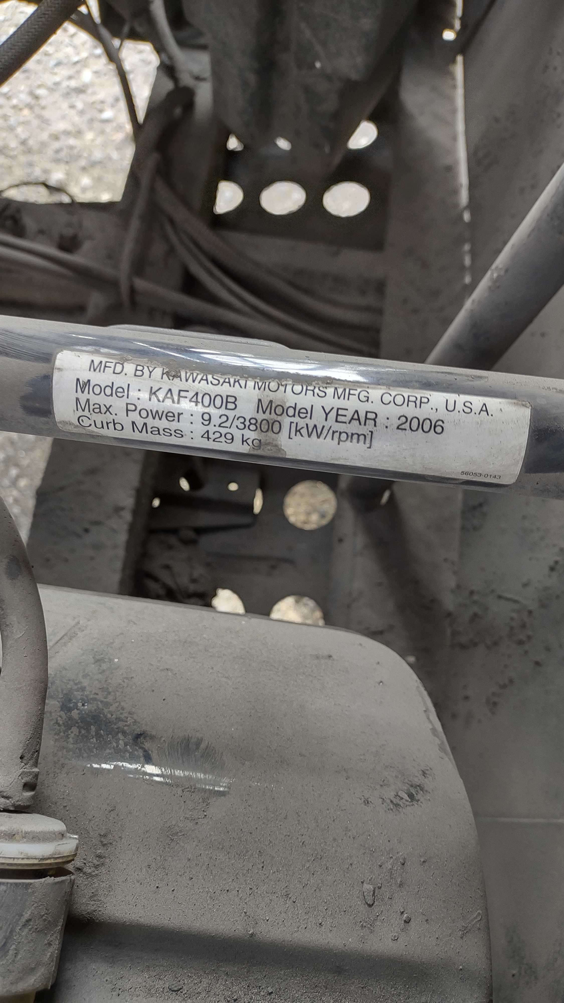 2005 KAWASAKI KAF-400-B6F - BUSES