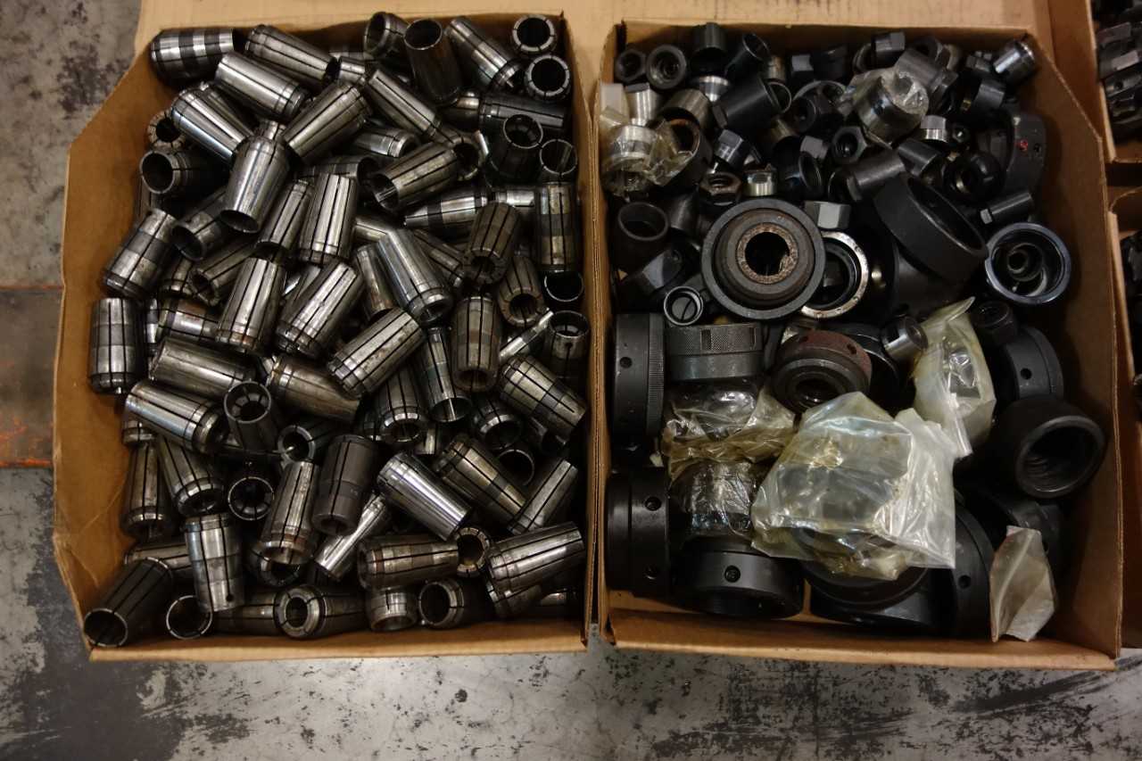 LOT OF ASSORTED COLLETS AND ATTACHMENTS - ERICKSON - ELECTRIC POWER TOOLS