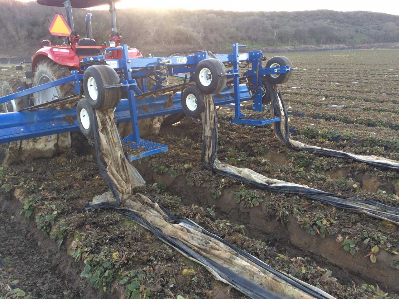Andros 3 Row Mulch Film Extractor - CONSTRUCTION EQUIPMENT