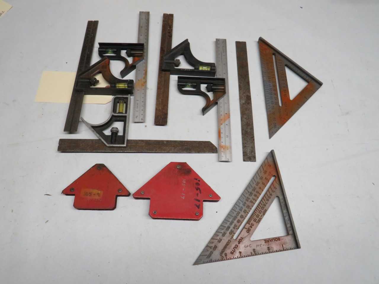 LOT OF ASSORTED MEASURING TOOLS - ELECTRIC POWER TOOLS