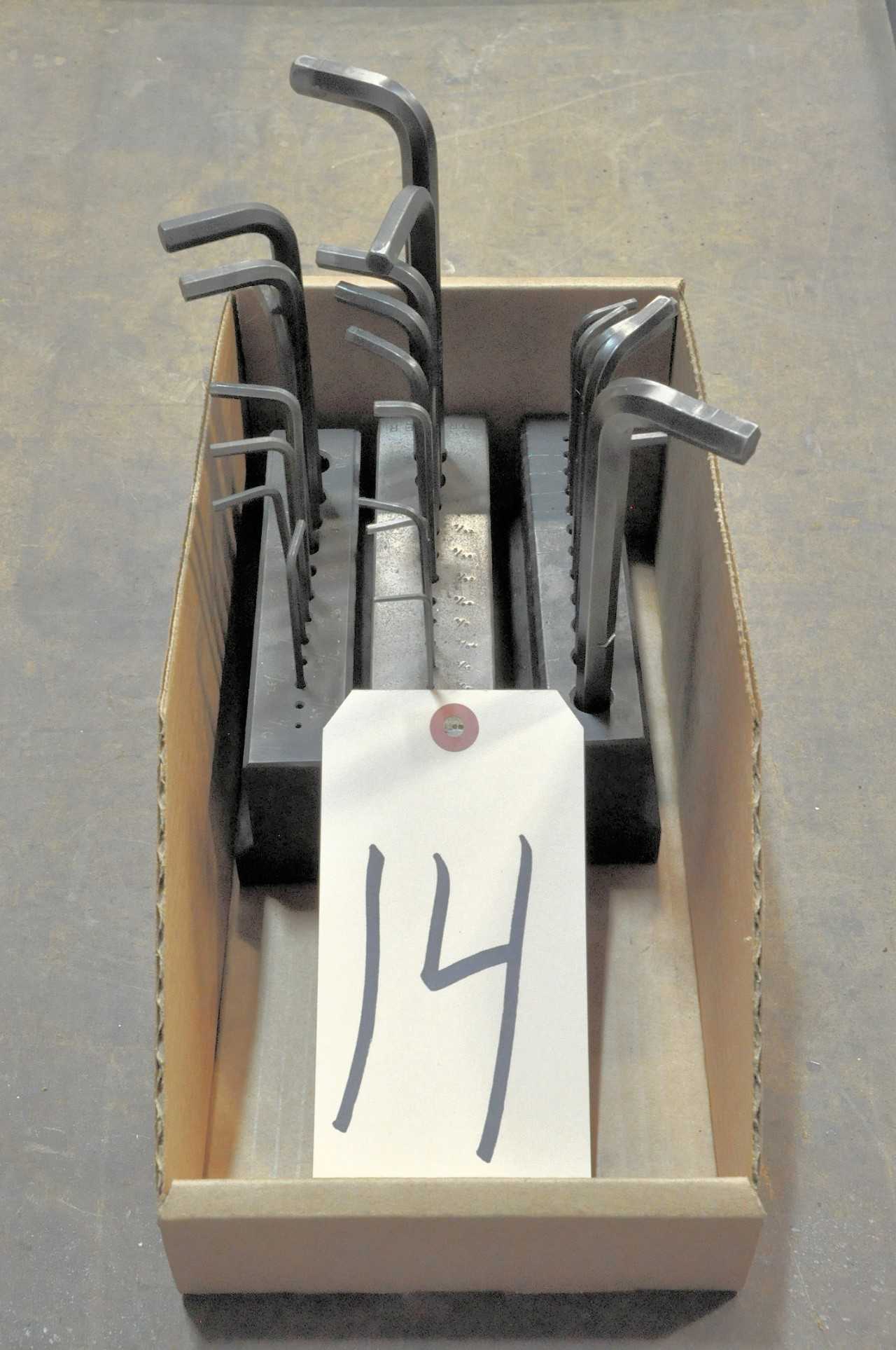 Lot-(3) Allen Wrench Sets with Steel Stands in (1) Box - HAND TOOLS