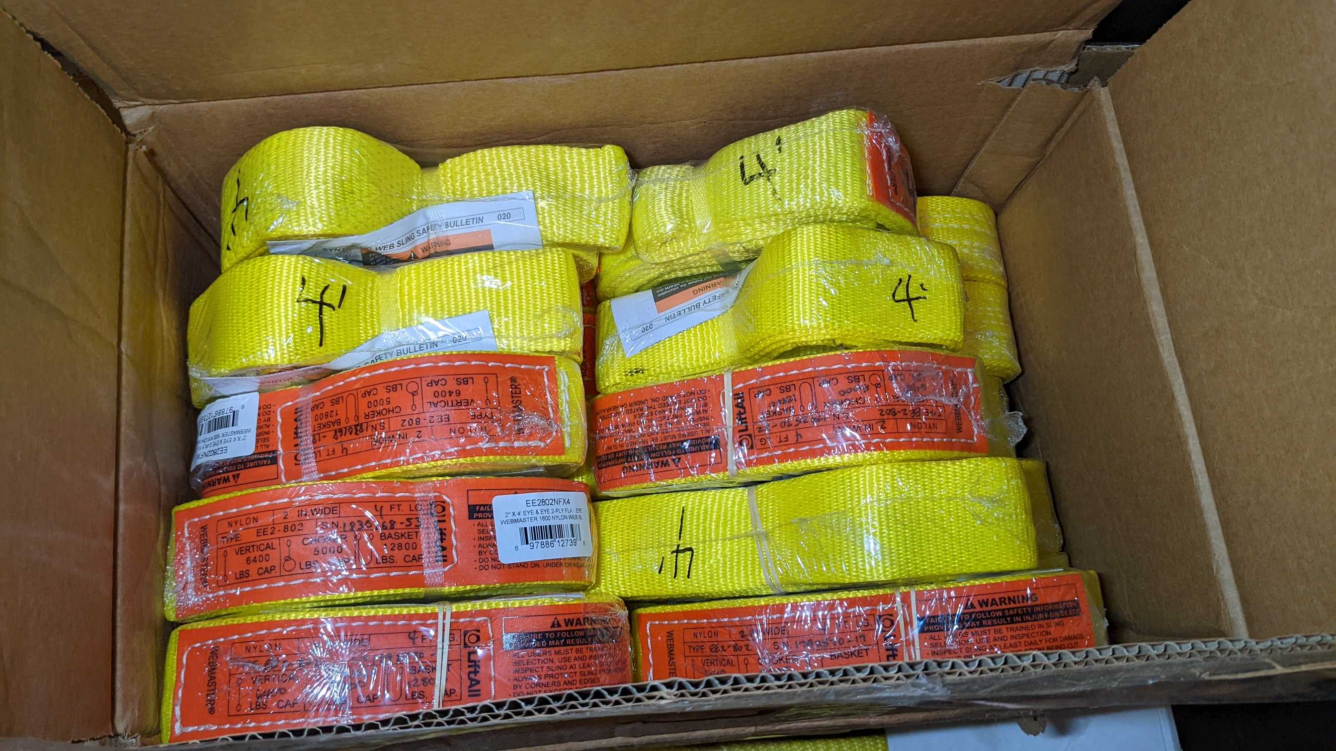 LOT OF WEB SLINGS - INDUSTRIAL PARTS