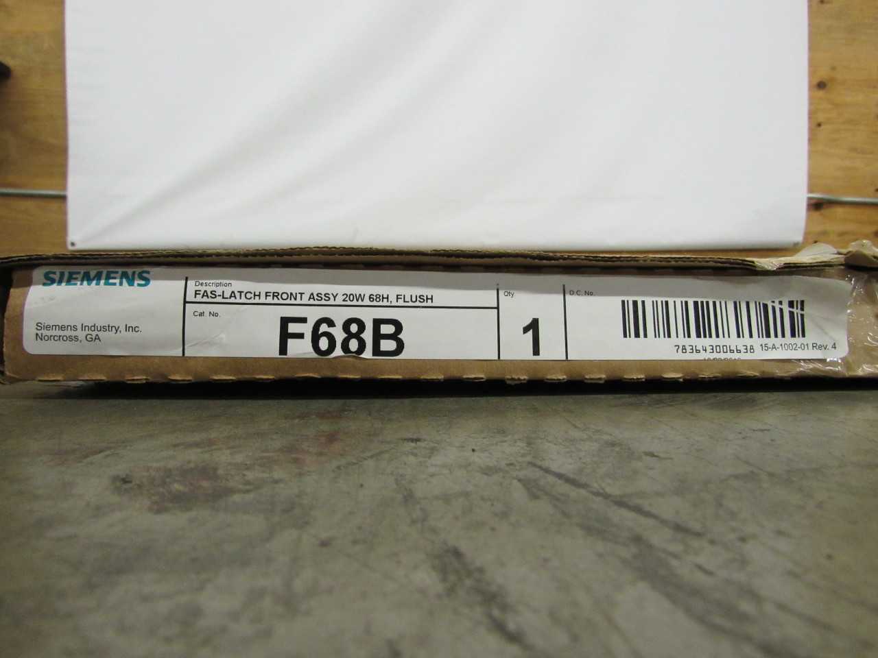 Quantity of 4x F68B Electrical Panel/Loadcenter/Switchboards - ELECTRICAL COMPONENTS Quantity of 4x F68B Electrical Panel/Loadcenter/Switchboards - ELECTRICAL COMPONENTS