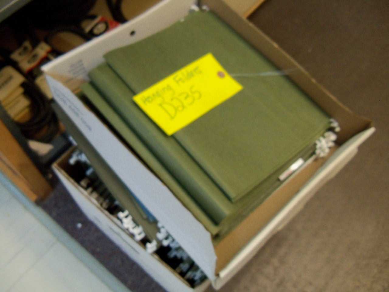 Box of hanging folders
