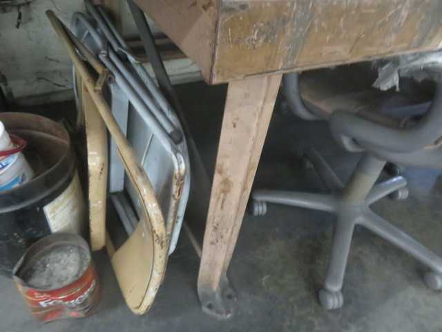 Steel Work Table and Chairs - MISCELLANEOUS