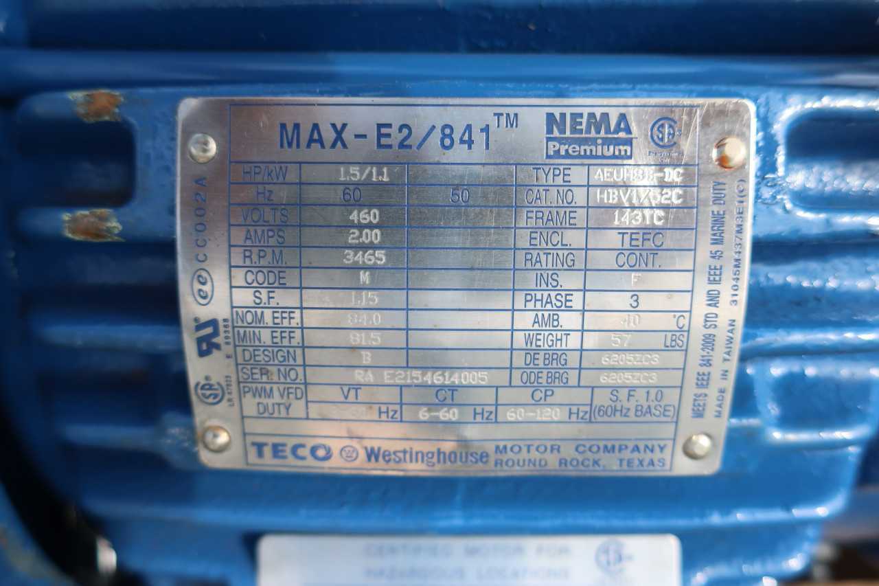 GOULDS 35V 7FH30 CENTRIFUGAL PUMP 1-1/4INX1-1/4IN 20GPM - CENTRIFUGAL PUMP