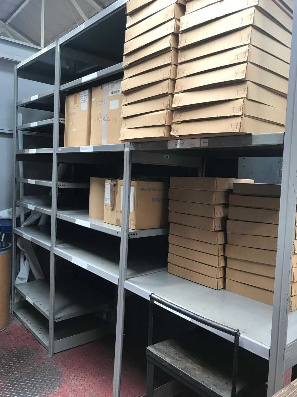 Selection of used metal shelving/storage - various sizes - SHELVING