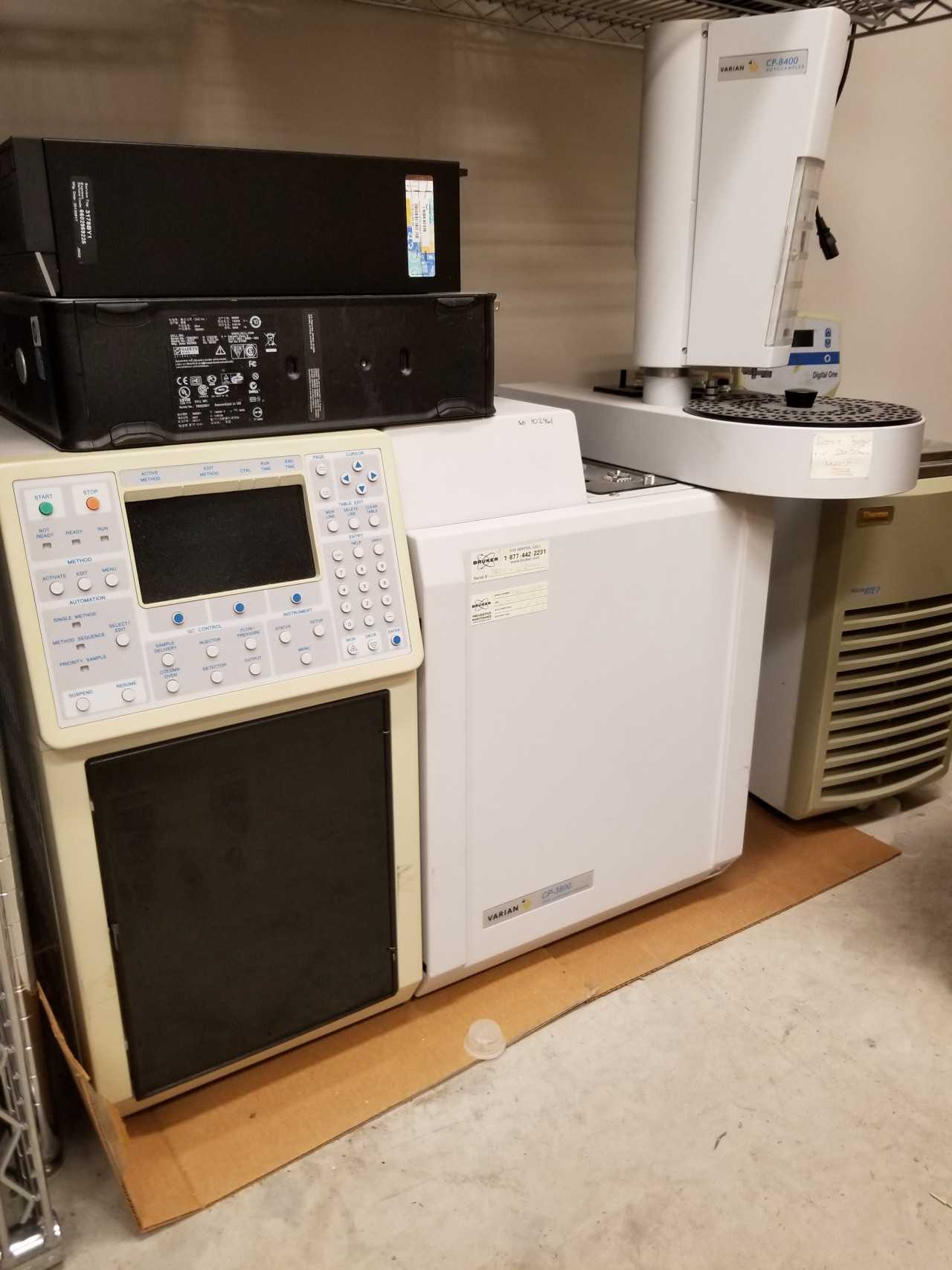 Bruker Varian CP-3800 GC (Gas Chromatographer) with Autosampler - LAB & SCIENTIFIC