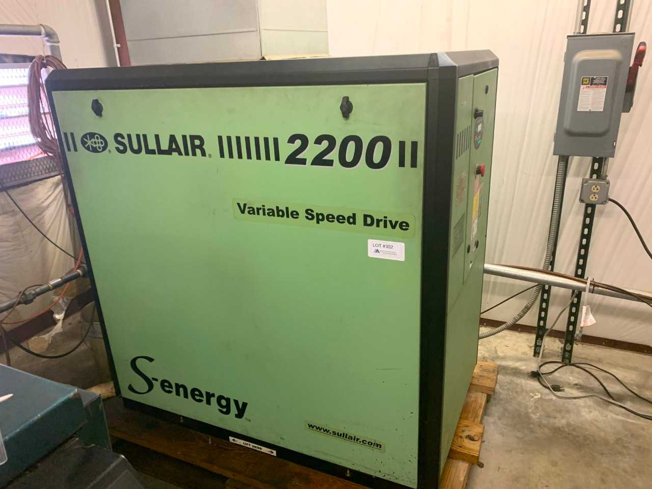Sullair 2209 Rotary Screw Air Compressor W/ SR Dryer & Capture Tank - AIR COMPRESSORS