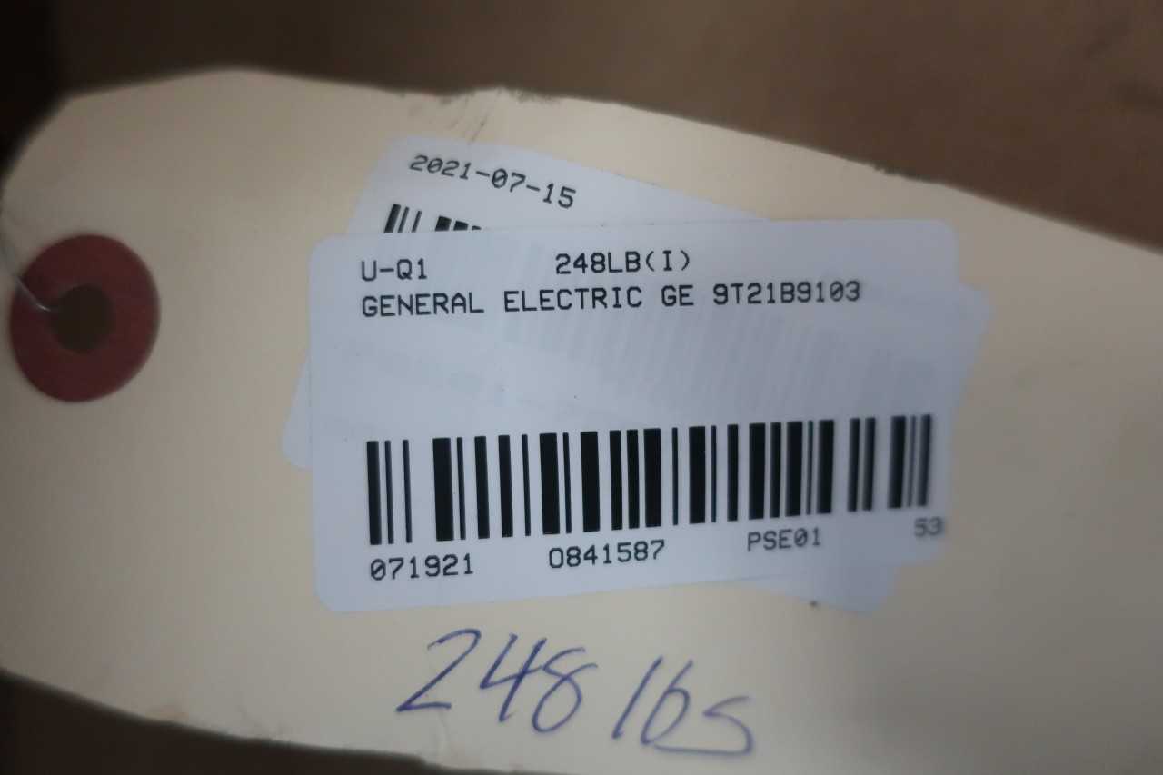 GENERAL ELECTRIC GE 9T21B9103 1PH 15KVA 240/480V-AC 120/240V-AC VOLTAGE TRANSFORMER - CONTROL TRANSFORMERS
