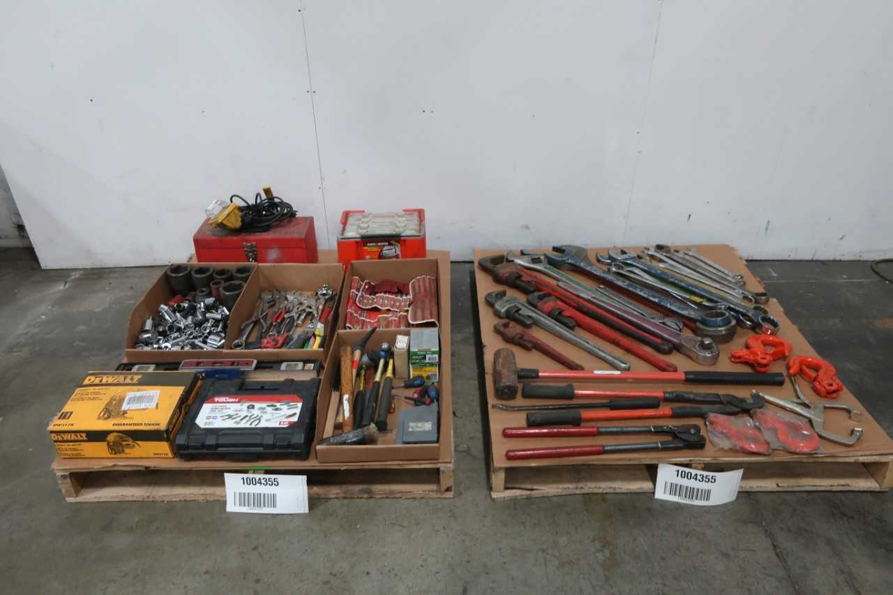 2 PALLETS OF ASSORTED TOOLS - HAND TOOLS