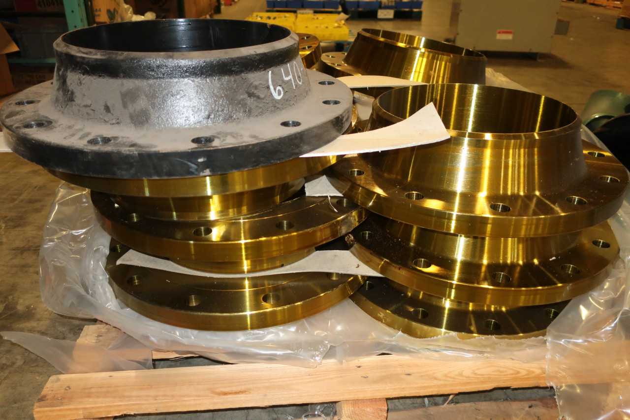 1 PALLET OF 14IN IRON FLANGES - PROCESS EQUIPMENT