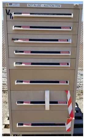 Lot of (3) Vidmar Cabinets - TOOL STORAGE
