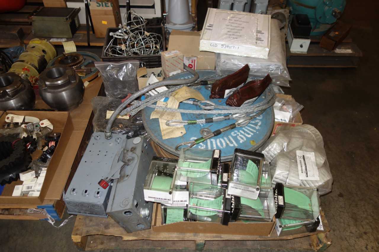 8 PALLETS OF INDUSTRIAL SURPLUS - ELECTRICAL COMPONENTS