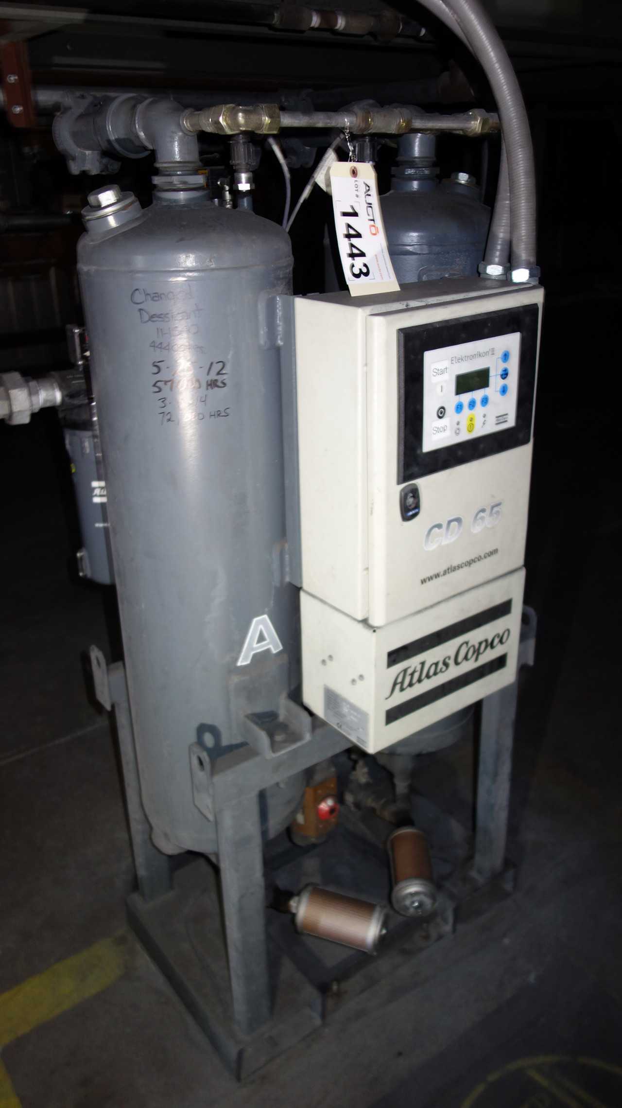 ATLAS COPCO CD65 PURGE AIR DRYER 115V - AIR DRYERS