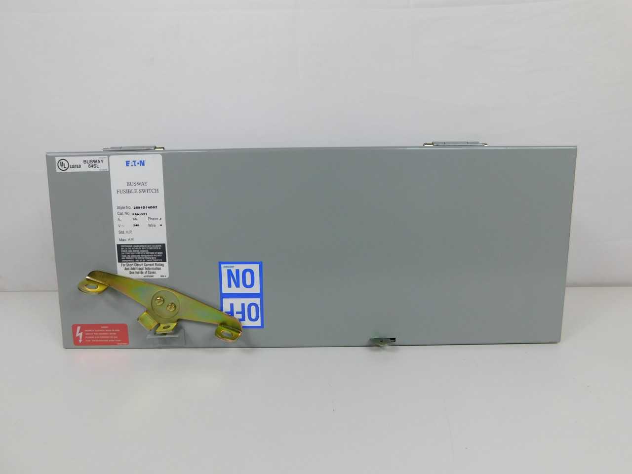Quantity of 2x FAN321 Busways - VALVES