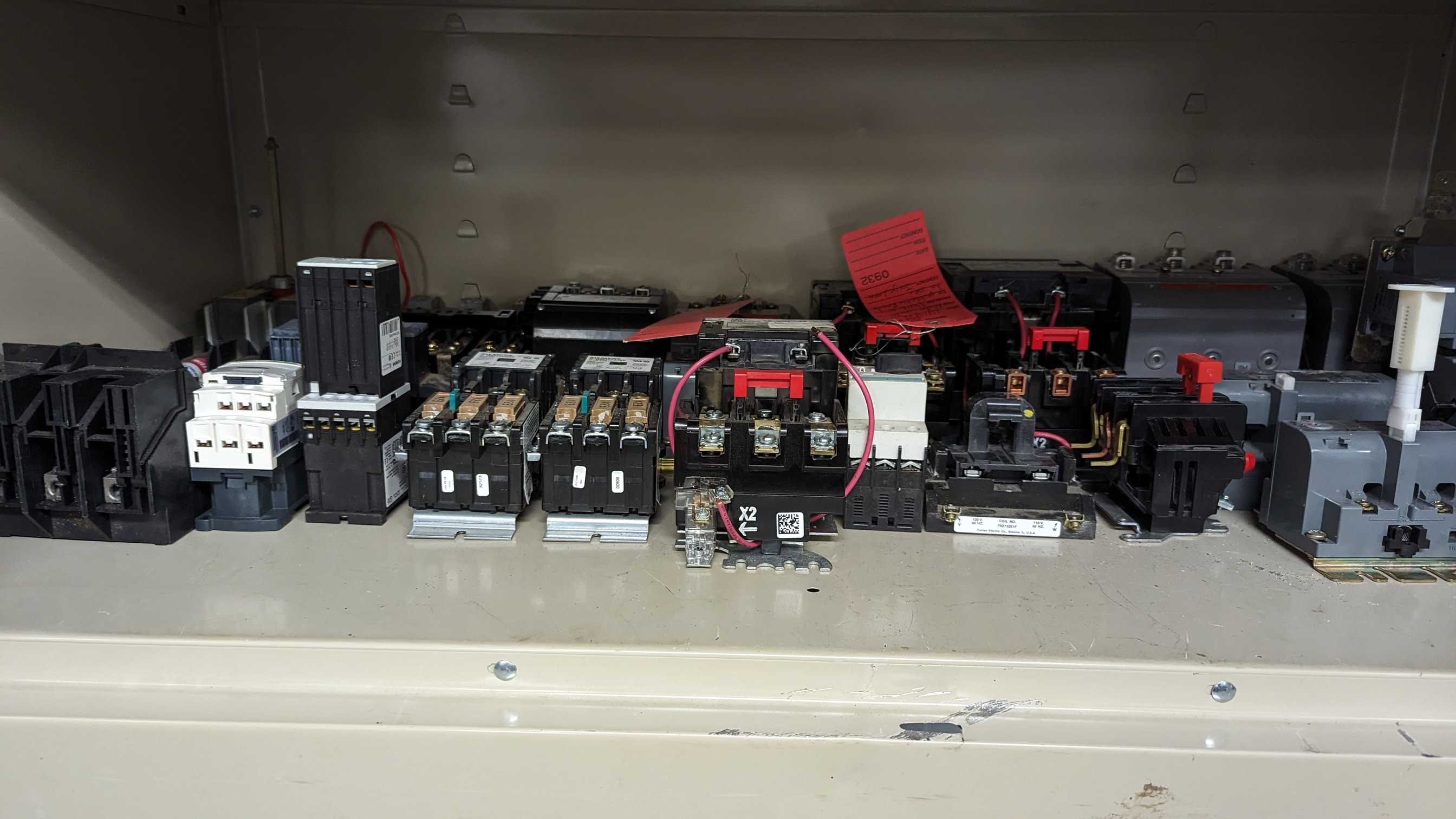 BULK LOT OF SHELVING CONTENTS - ELECTRICAL INSTRUMENTATION - SHELVING