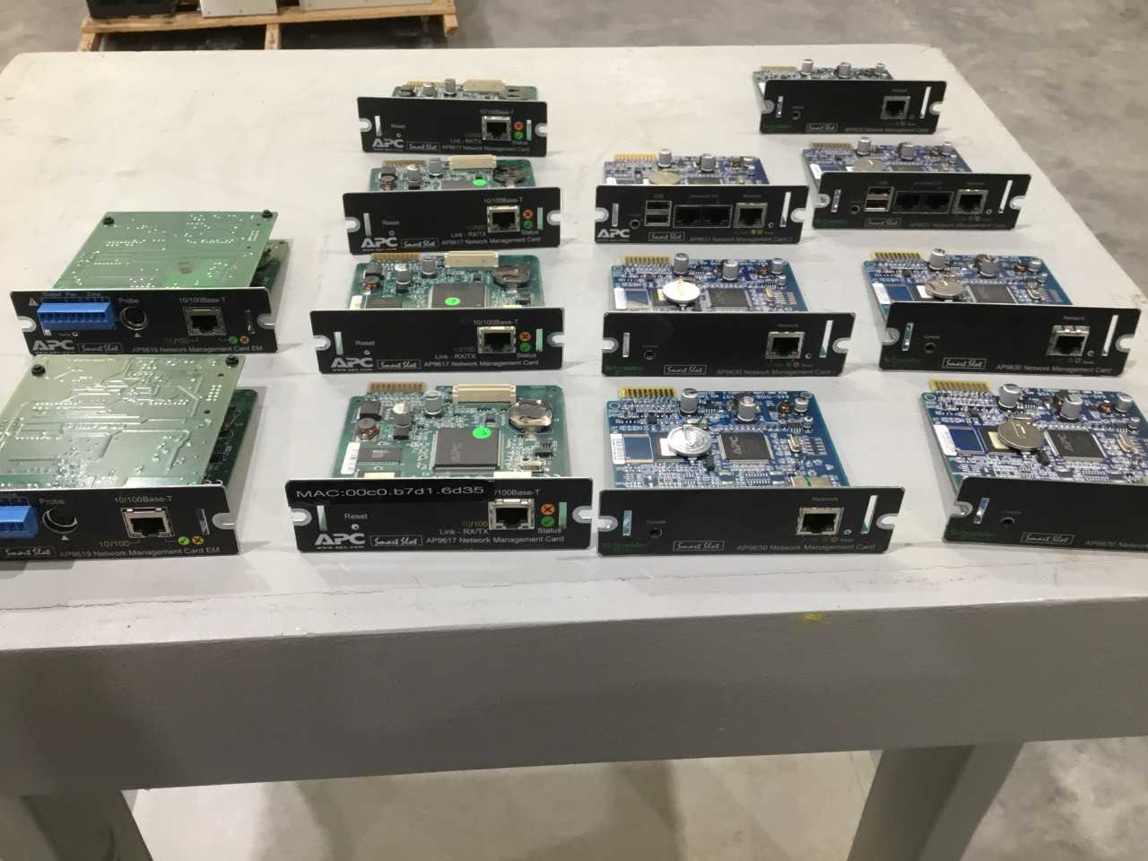 Lot of 13 APC Network Management Cards - AUTOMATION & CONTROLS