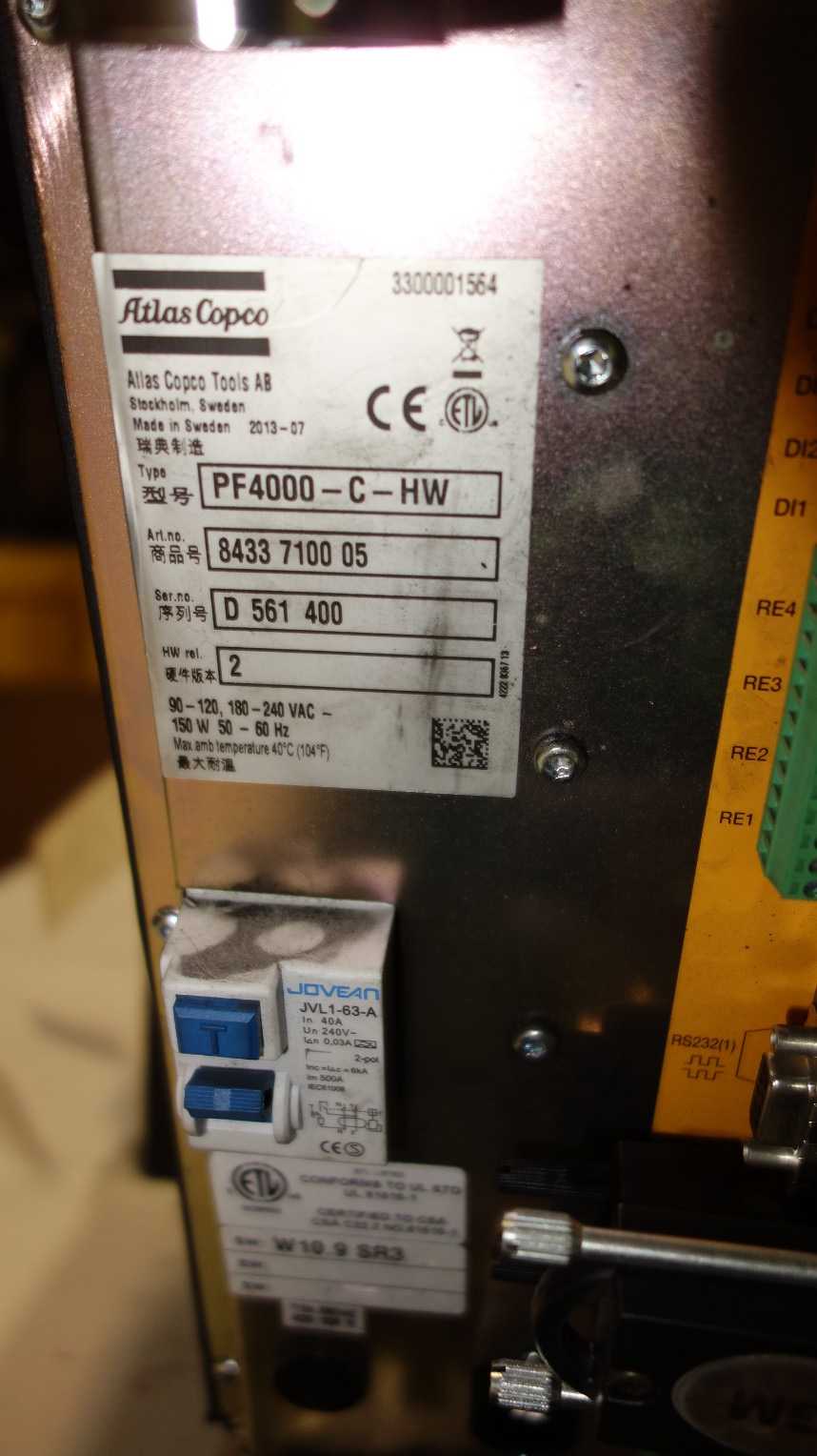 LOT OF 3 ATLAS COPCO PF4000-C-W TENSOR NUTRUNNER CONTROLLERS 8433 7100 05 - AUTOMATION & CONTROLS