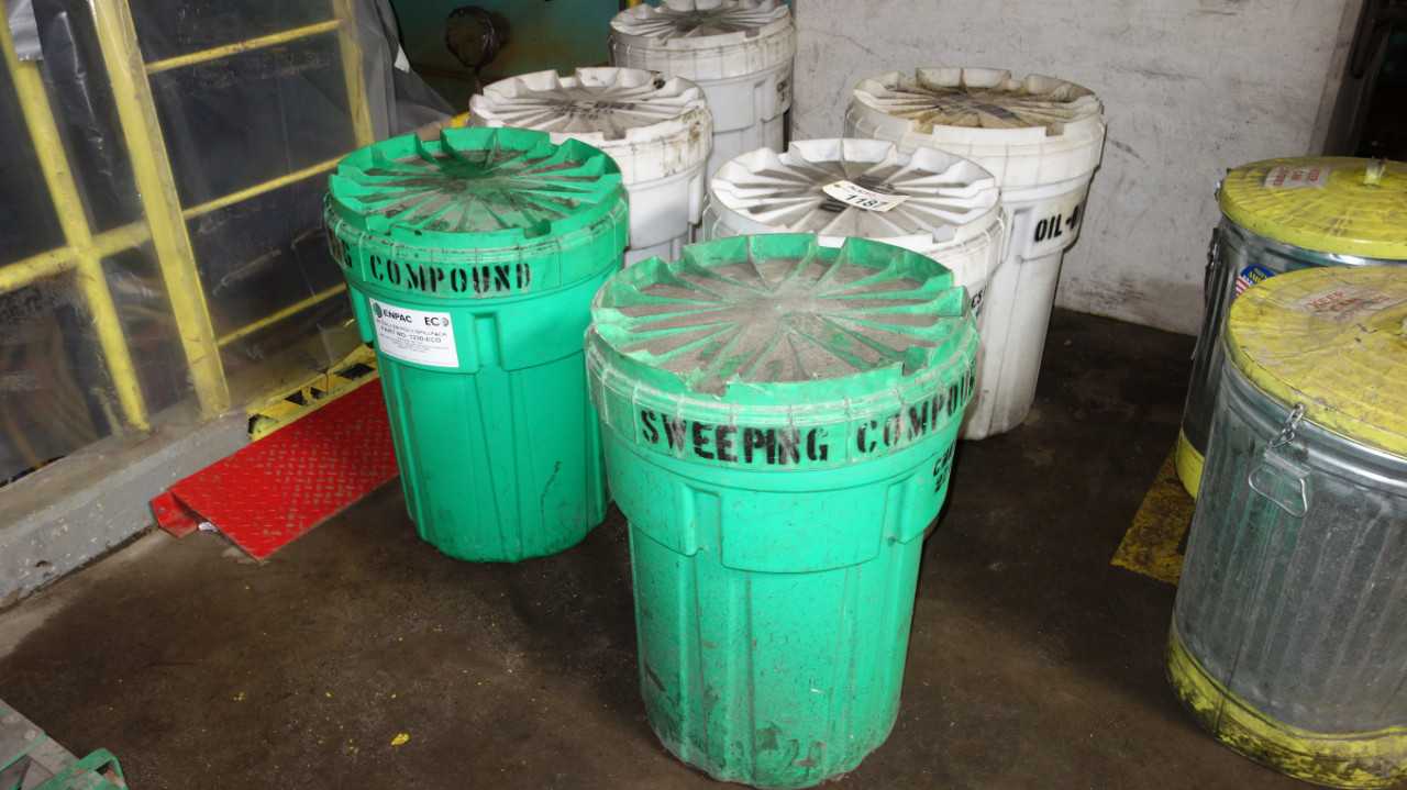 LOT OF 6 SPILL BINS - ELECTRIC POWER TOOLS