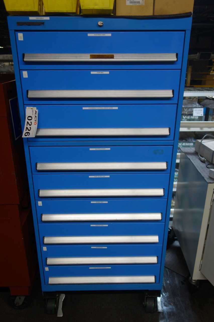 Rolling cabinet with contents - TOOL STORAGE