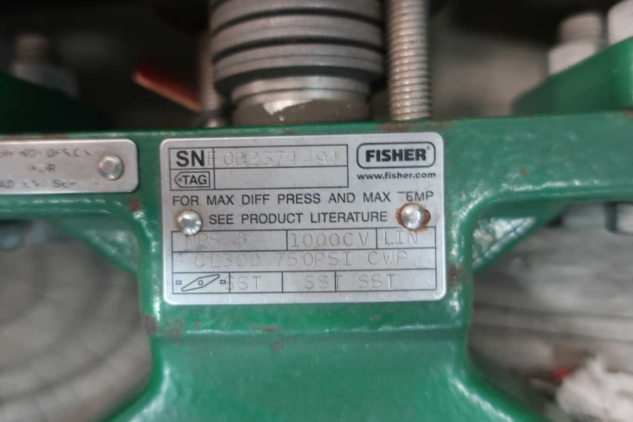 FISHER 4850-PV-0516C PNEUMATIC 300 FLANGED 6IN CONTROL VALVE - CONTROL VALVE