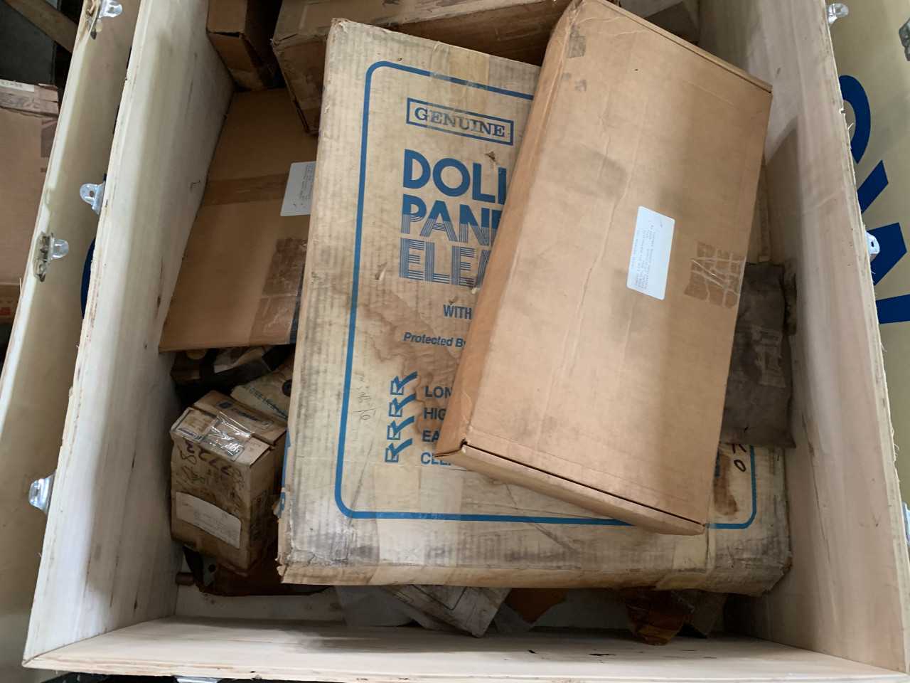 CRATE OF ELECTRICAL AUTOMATION EQUIPMENT PARTS - ELECTRICAL COMPONENTS