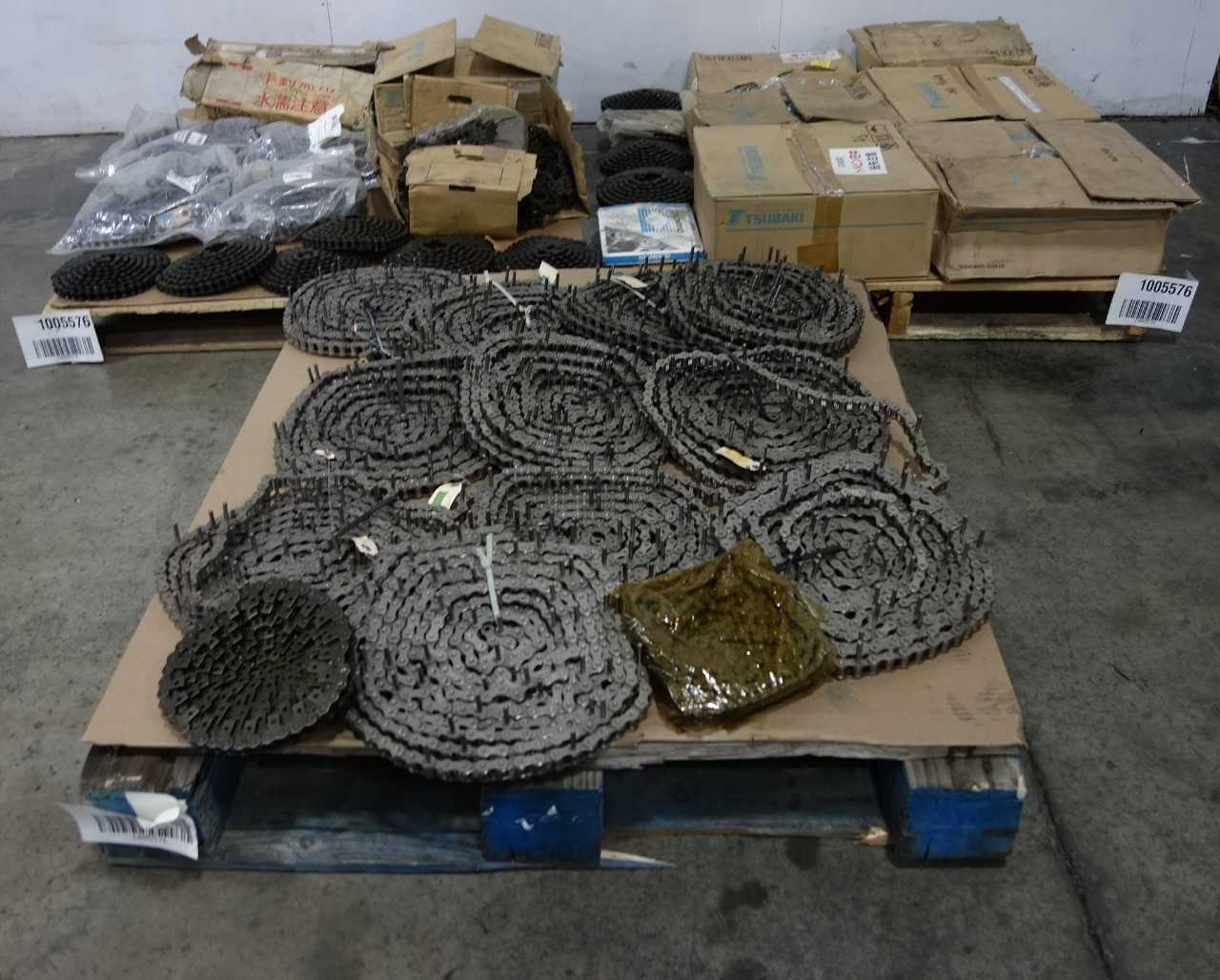 3 PALLETS OF ASSORTED CHAINS - HAND TOOLS