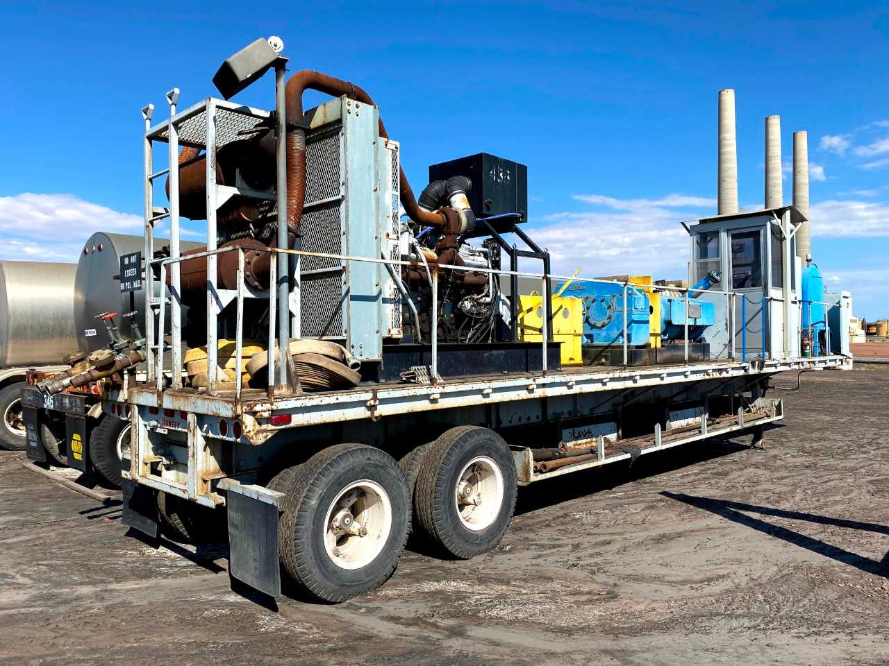 1982 Guardian Hydroblaster 700 High Pressure Pumping System Trailer - PROCESS EQUIPMENT