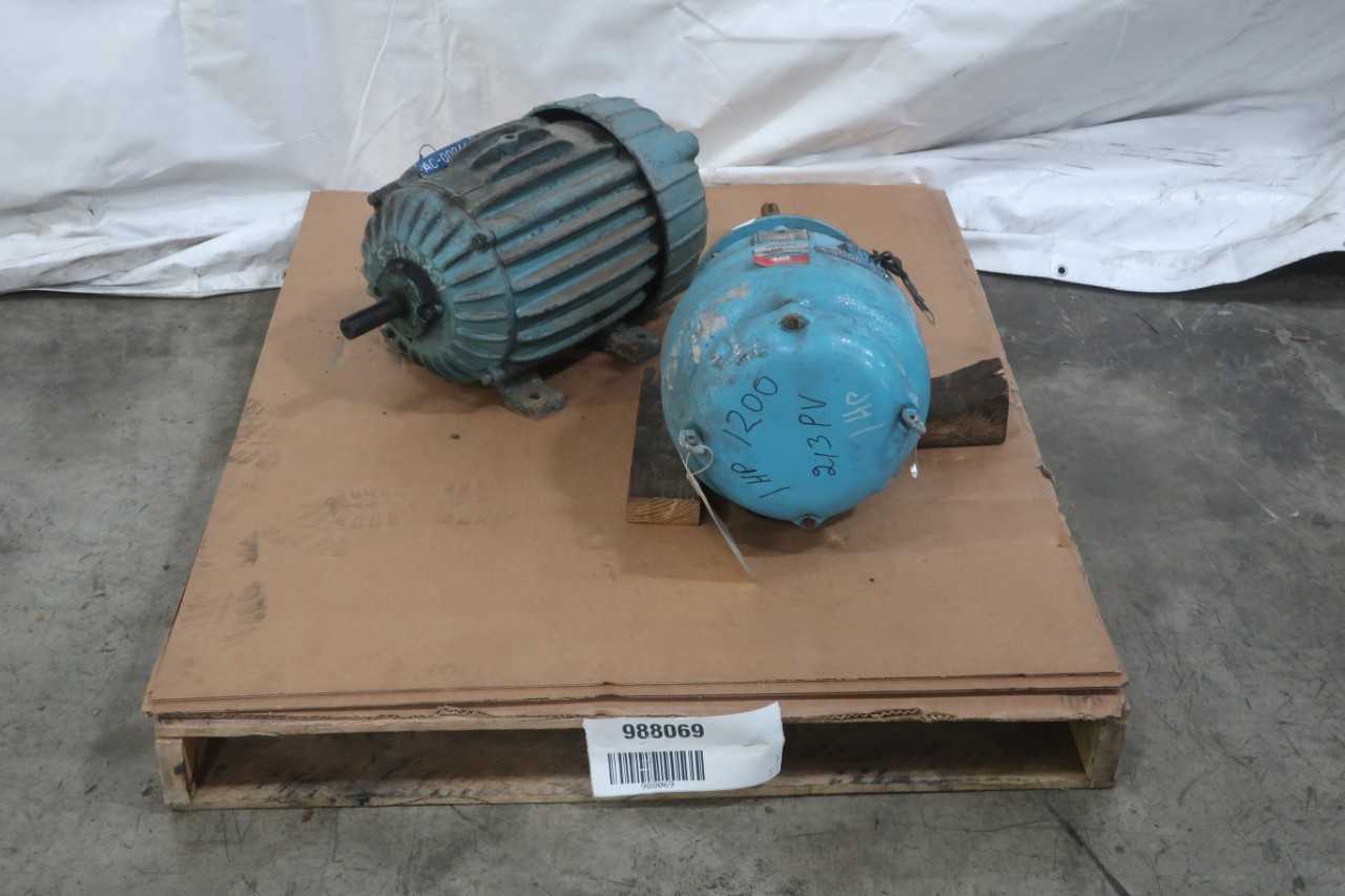 LOT OF 2 ASSORTED ELECTRICAL MOTORS - ELECTRIC MOTORS