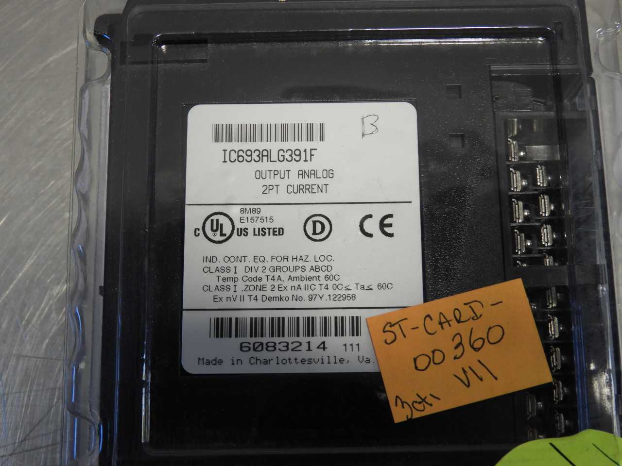Lot of (2) Alstom IC693ALG391F Output Analog 2PT Current (Refurbished) - MISCELLANEOUS