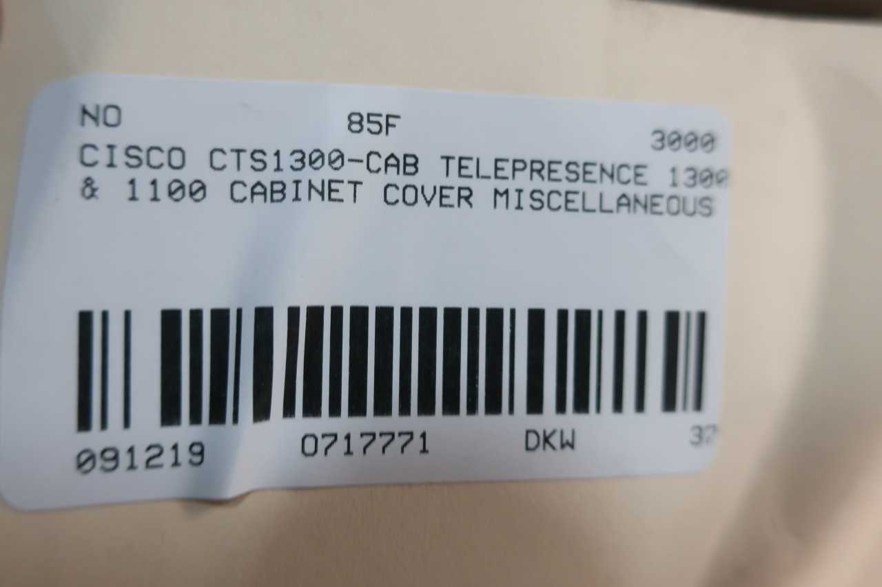 CISCO CTS1300 CAB TELEPRESENCE 1300 1100 CABINET COVER MISCELLANEOUS - PLANT & FACILITY