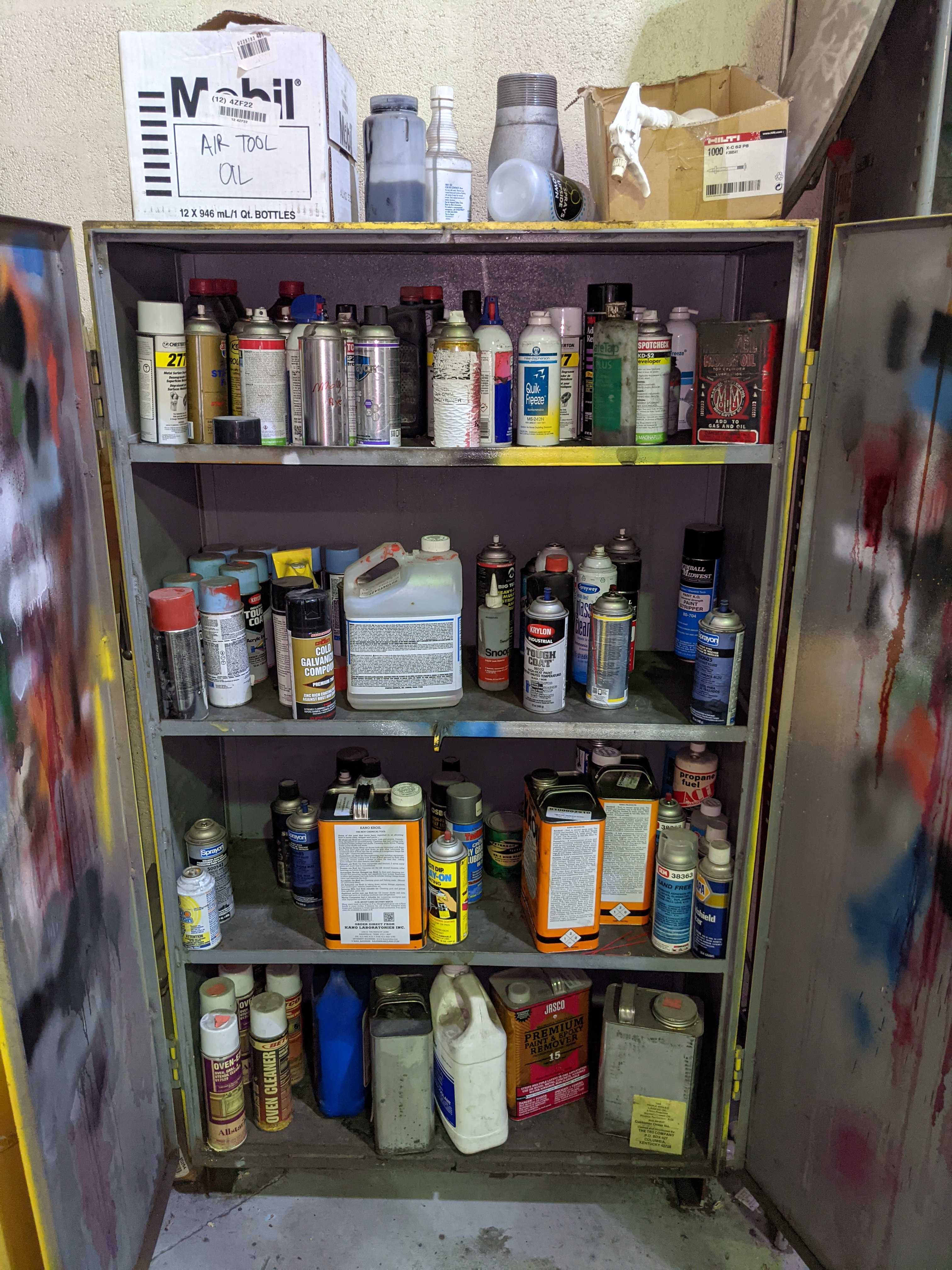 FIRE SAFETY CABINET WITH CONTENTS - SAFETY EQUIPMENT