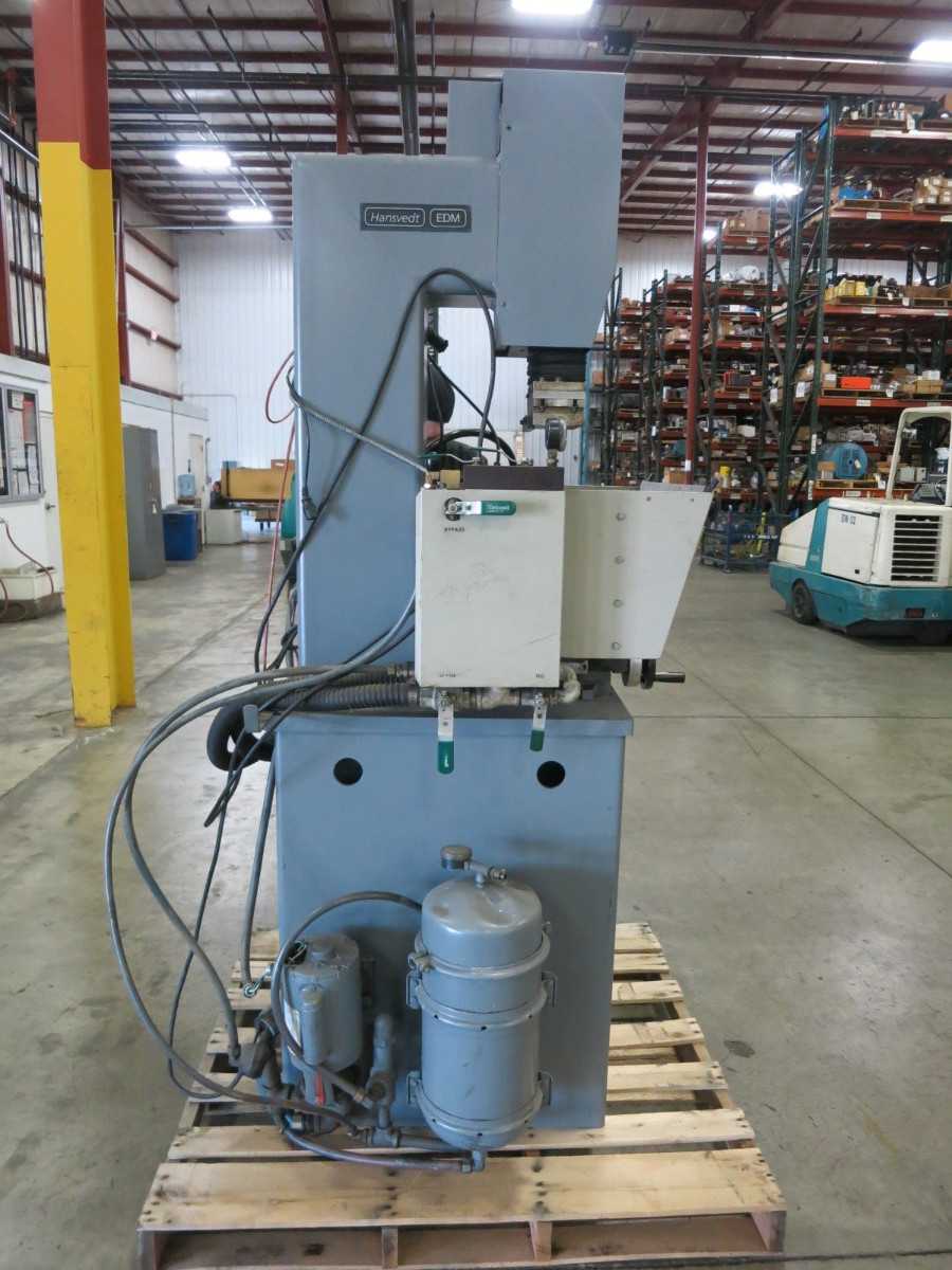 HANSVEDT EDM PRESS WITH KANETSU RMT 1018 PERMANENT MAGNET CHUCK - MACHINING ACCESSORIES & TOOLING